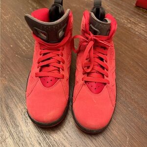 Jordan Kids Red High-Top Sneakers